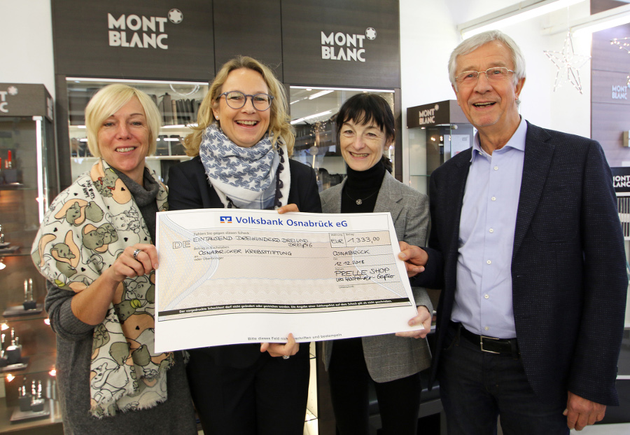 Hauptfoto_Prelle-Aktion: Tüten gegen Spende für die Krebsberatung – 1.333 Euro kamen zusammen